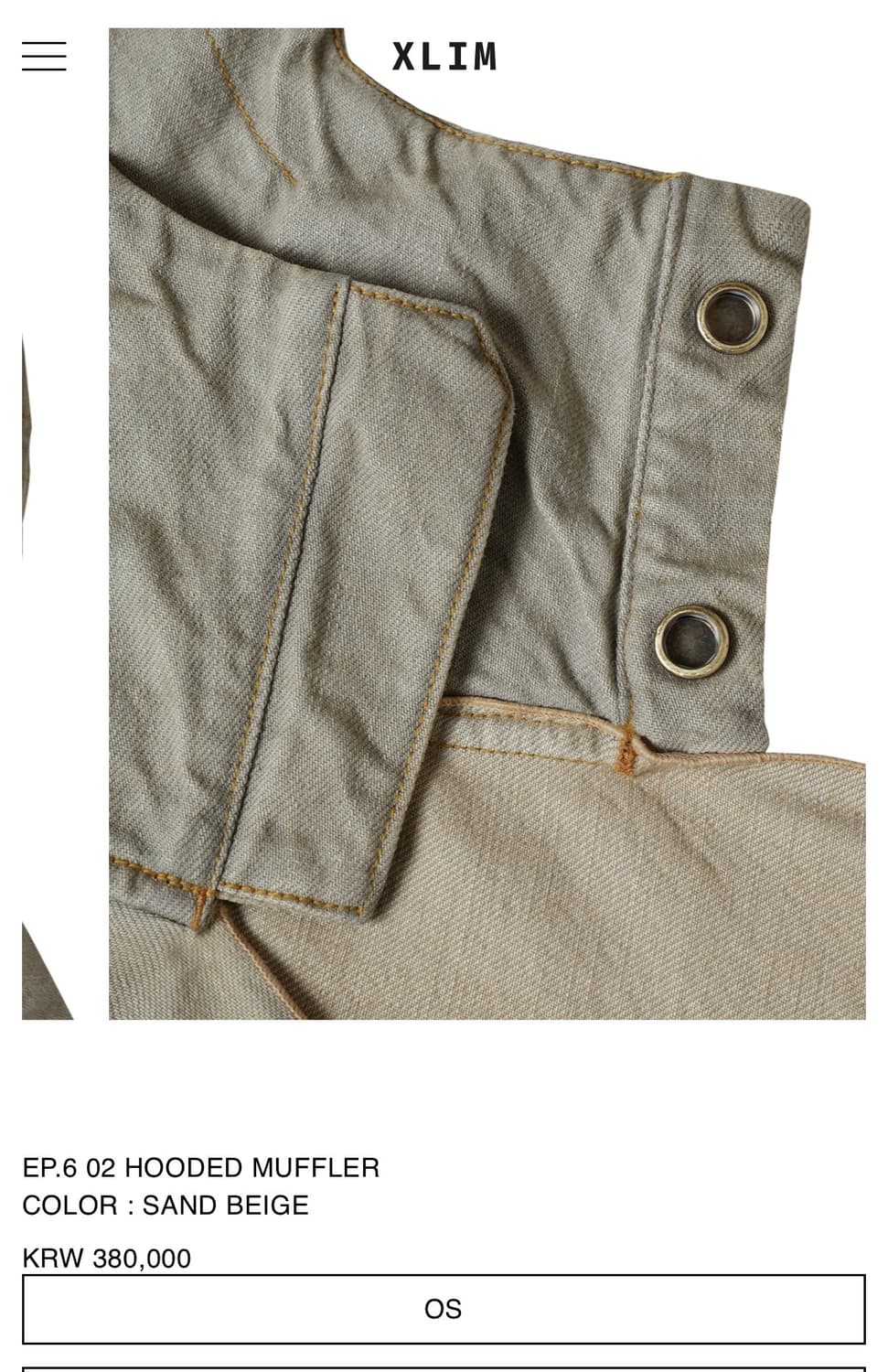 Xlim EP.6 02 HOODED MUFFLER 엑슬림 머플러 상품이미지3