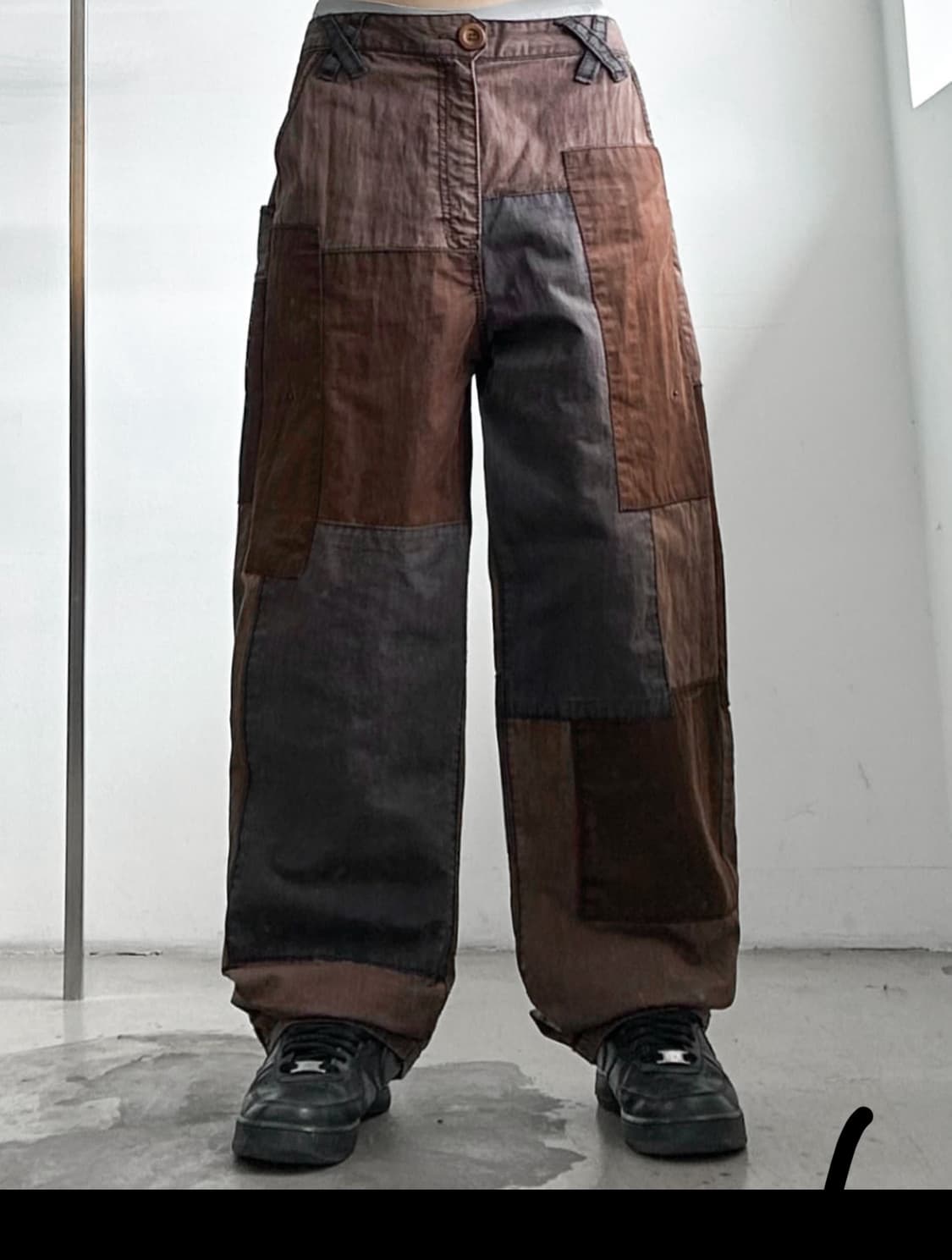 Tsan 크레이지 패치워크 코튼 팬츠 상품이미지1