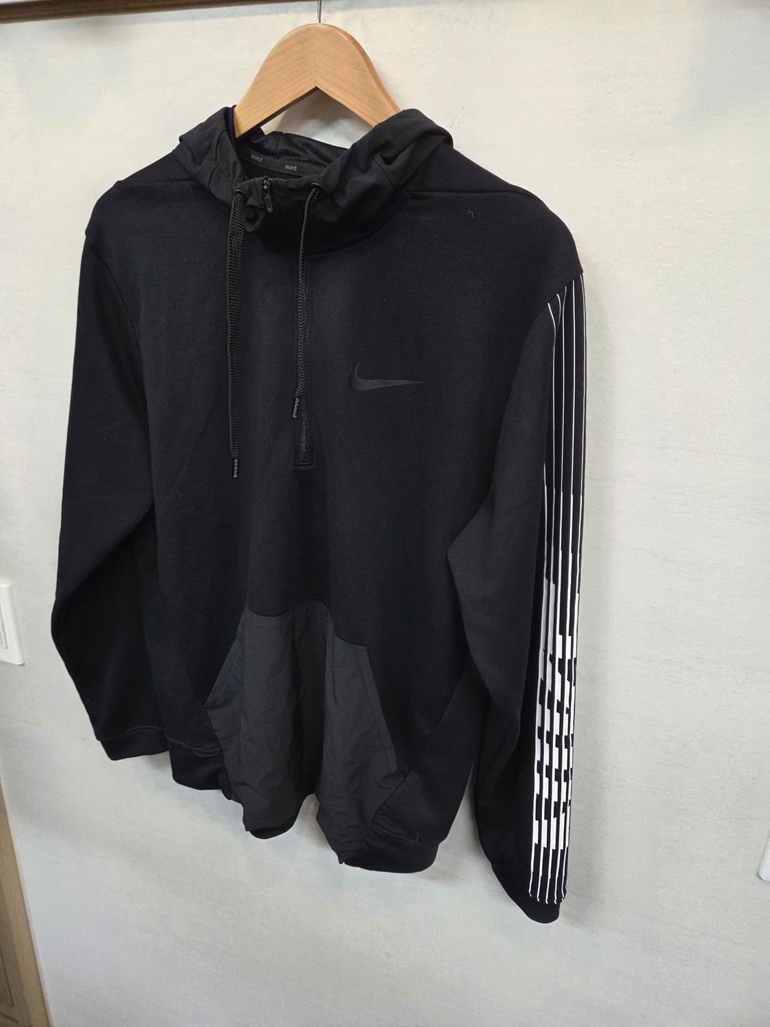 나이키 드라이핏 사이드로고 반집업 우븐후드티 L 상품이미지8