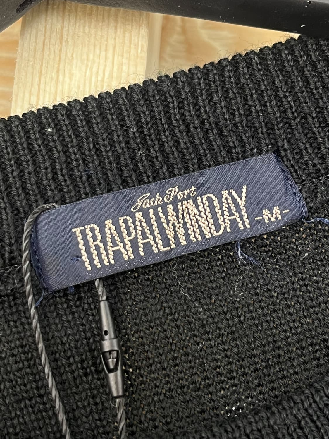 Trapalwinday 페이즐리 체커보드 니트 상품이미지5