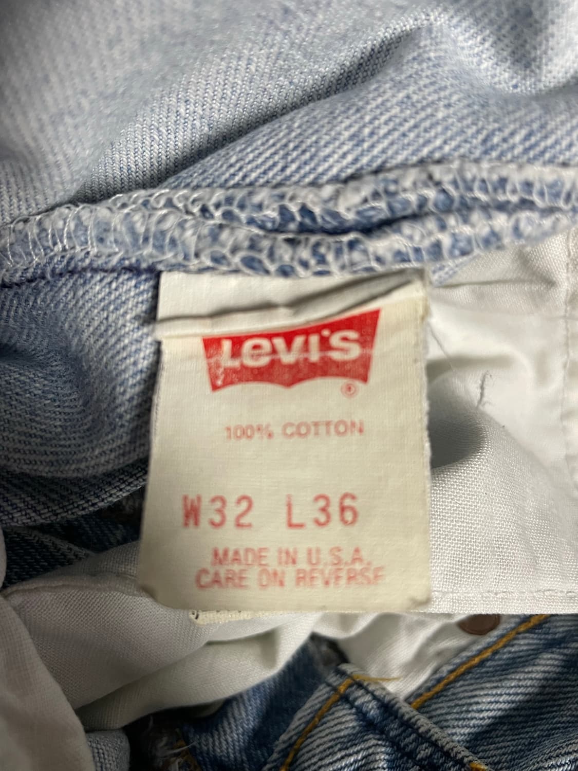 Usa made 90s 리바이스 501 표기 32/36 상품이미지4