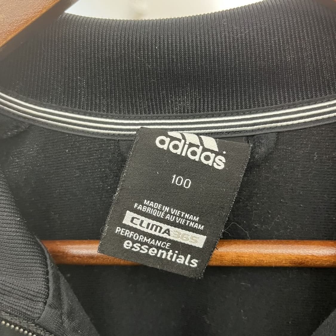 아디다스 올드스쿨 레트로 스포티 검흰 져지 집업 100 C10022 상품이미지5