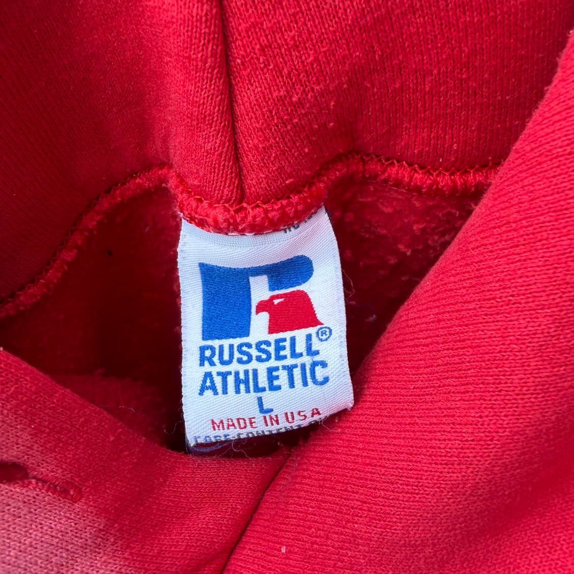 90s USA Russell Athletic Faded Hoodie 상품이미지6
