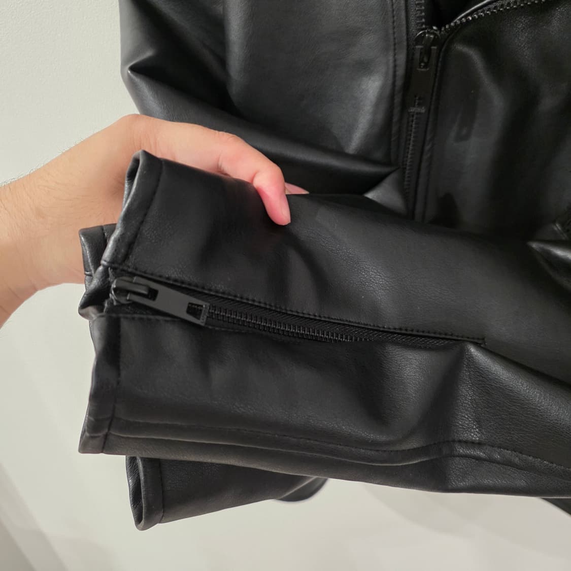 라퍼지스토어 블랙 레더 라이더 자켓 M 상품이미지5
