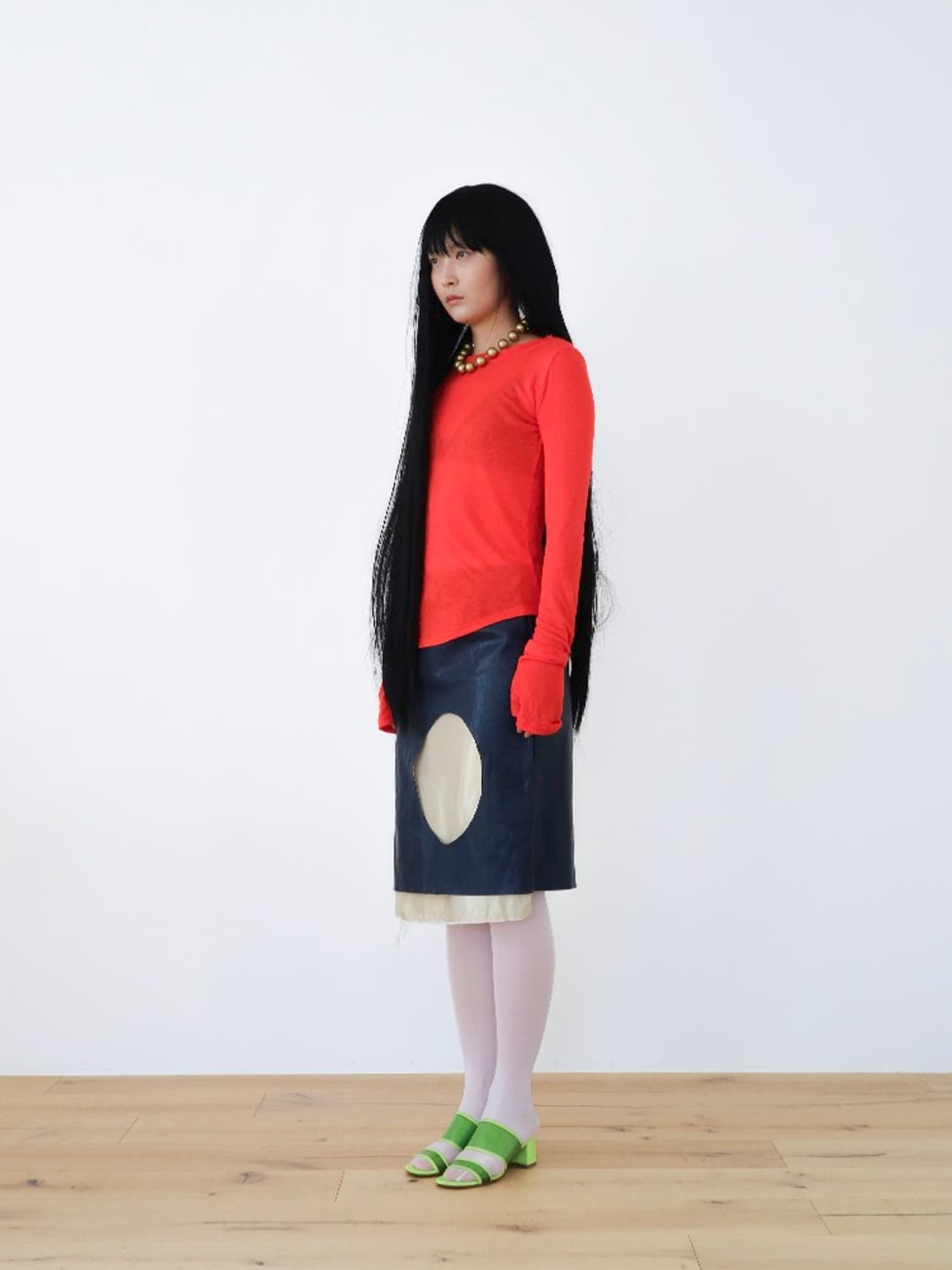 [Punctum Test] “O” skirt on green 상품이미지10
