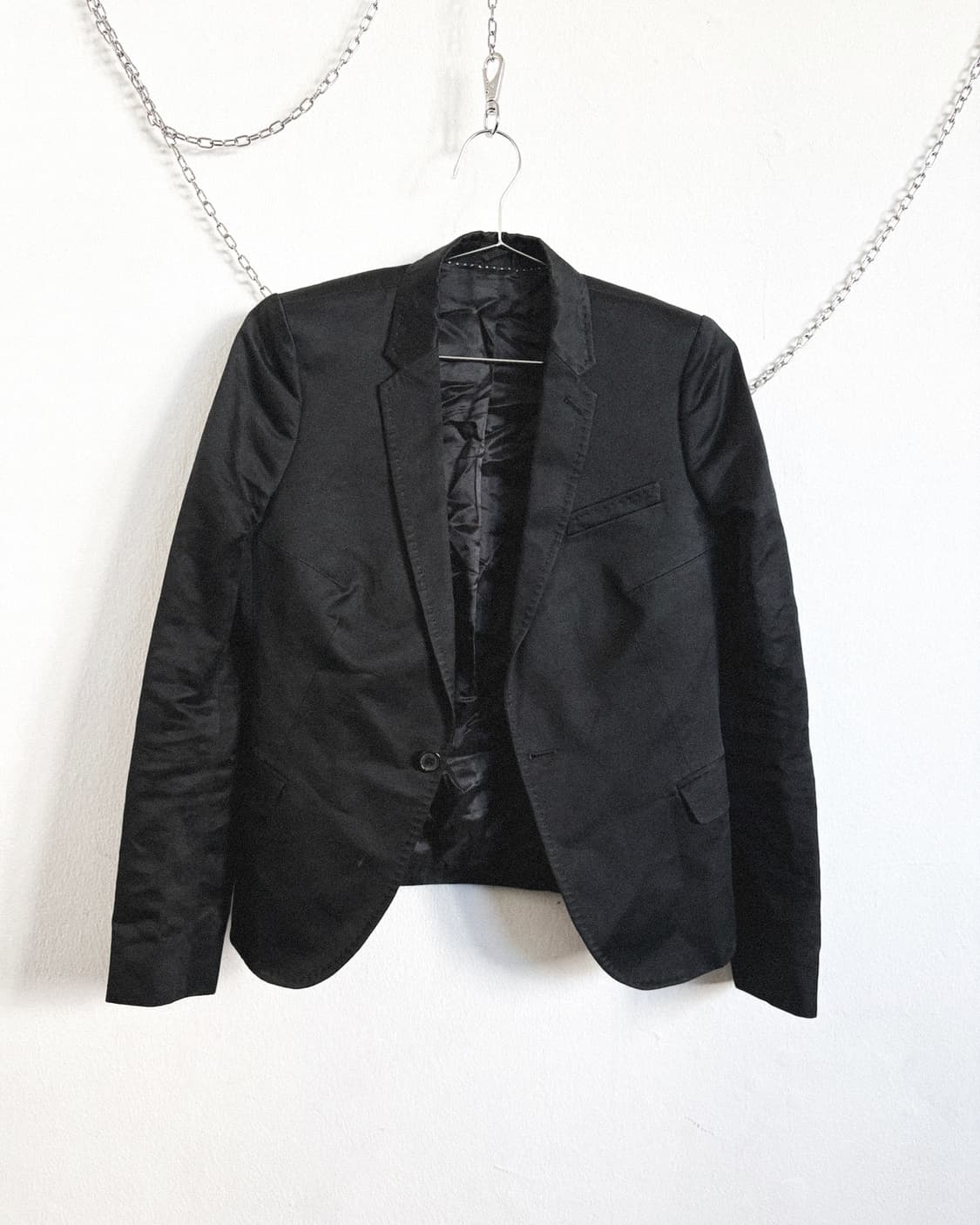 닐바렛 나이프 슬림핏 크롭 코튼 블레이져 상품이미지4