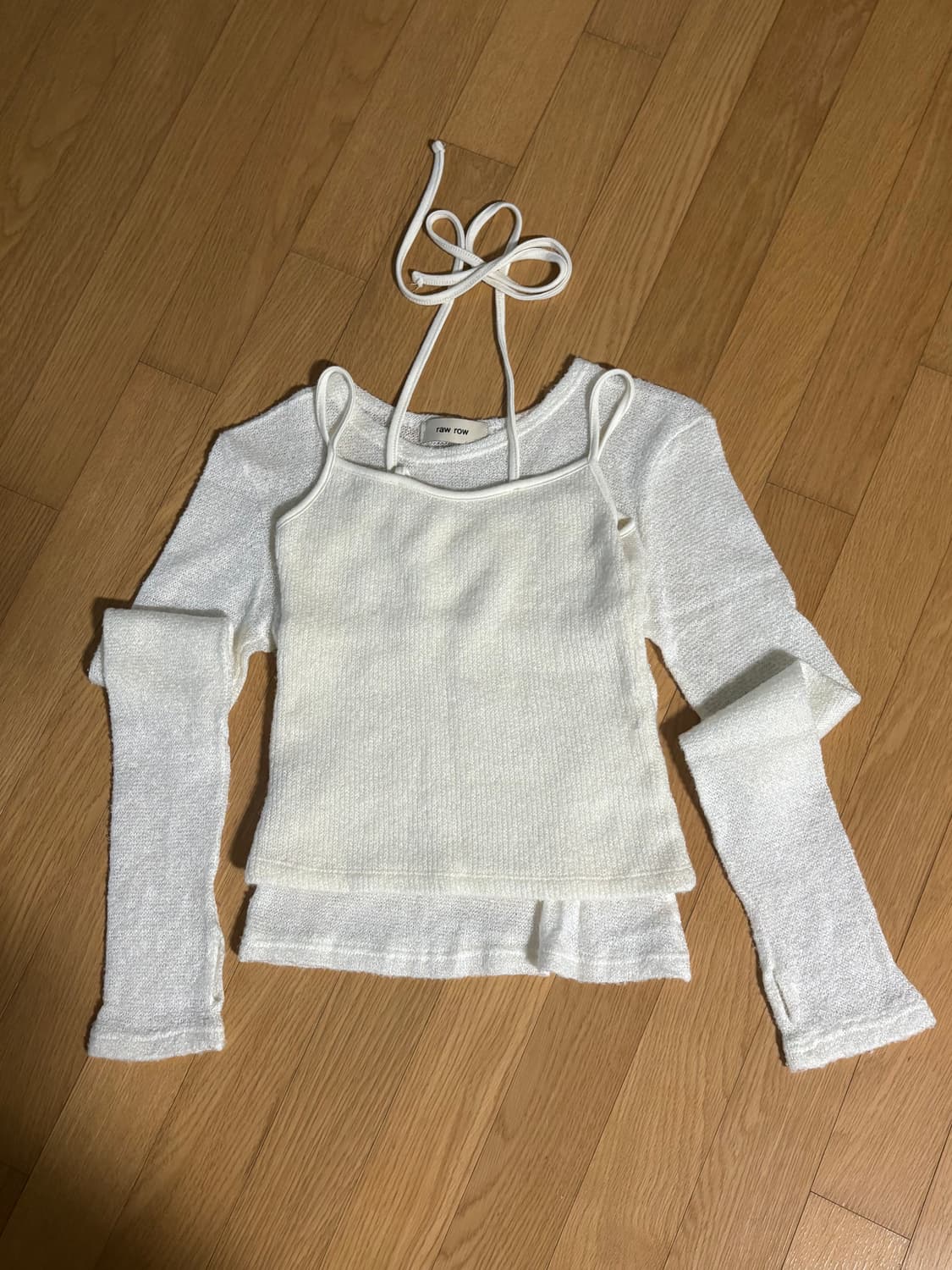 빈티지 니트 나시 세트 상품이미지1