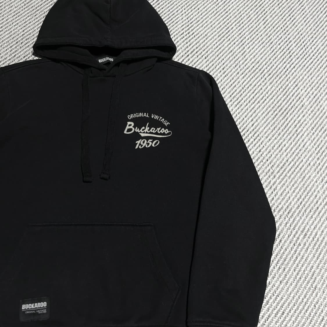 [M] Buckaroo 버커루 빈티지 블랙 후드티 상품이미지5