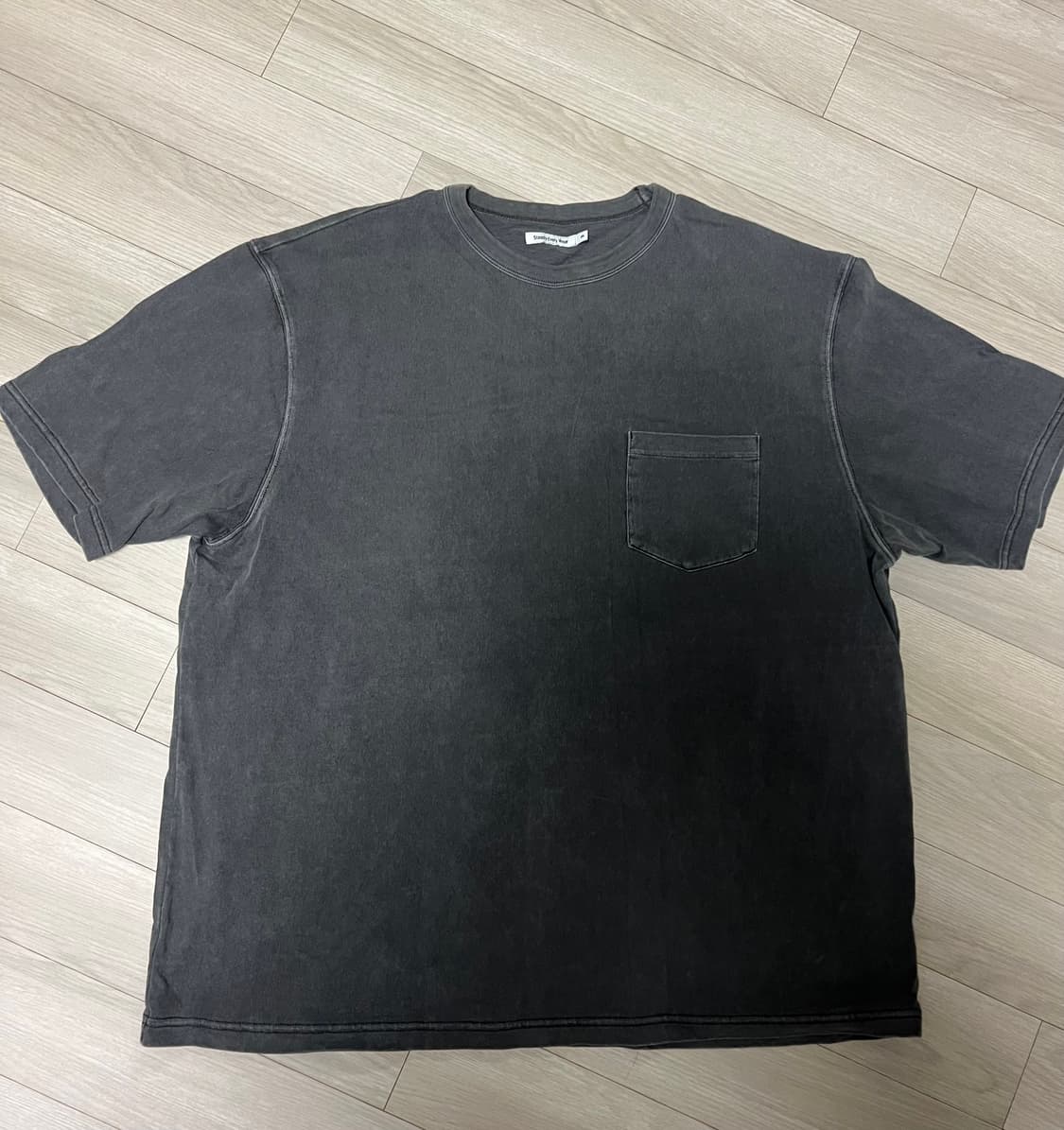 스테디에브리웨어 릴렉스드 피그먼트 반팔 티셔츠 다크그레이 3사이즈 상품이미지1