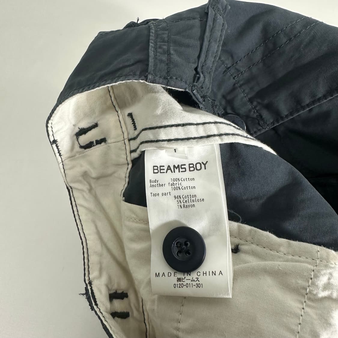 1 우먼M 빔스보이즈 먹색 A라인 부스럭면 카고스커트 상품이미지4