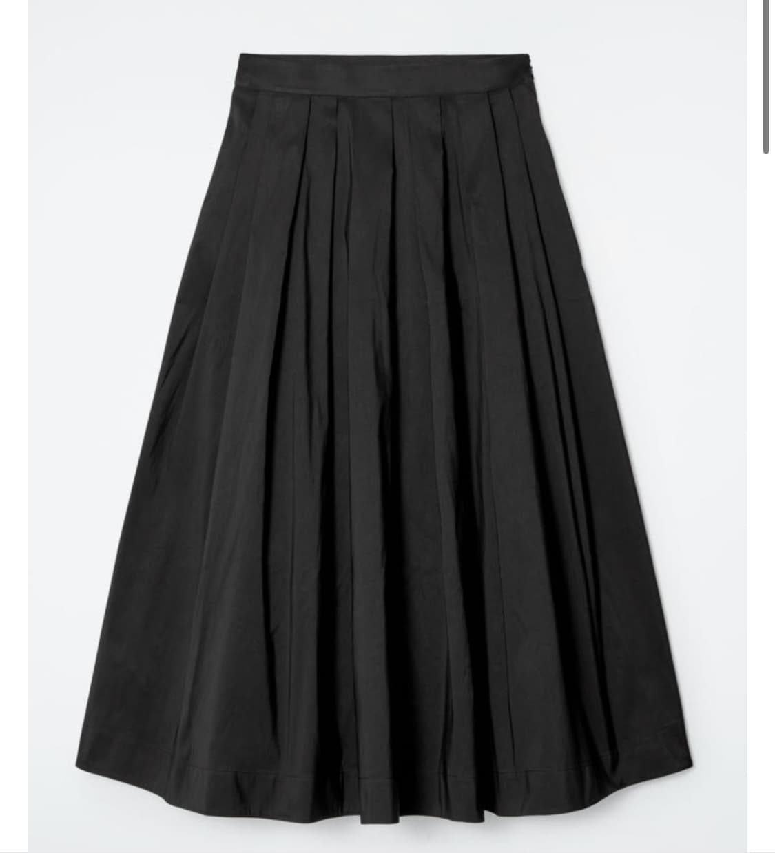 (새상품)코스 플리티드 에이라인 미디스커트 36 상품이미지1