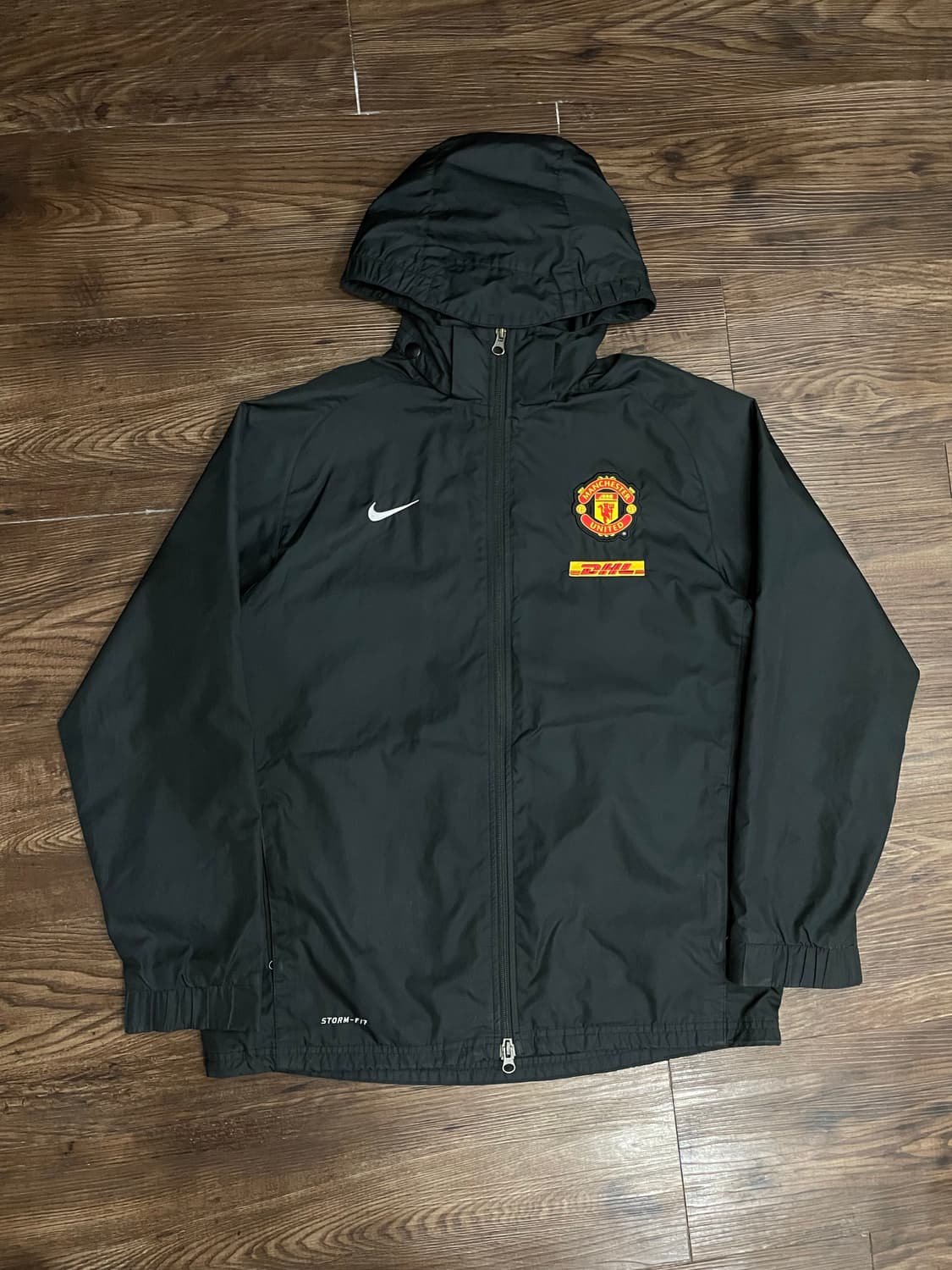 나이키 맨유 DHL 스톰핏 레인자켓 바람막이 블랙 95 상품이미지1