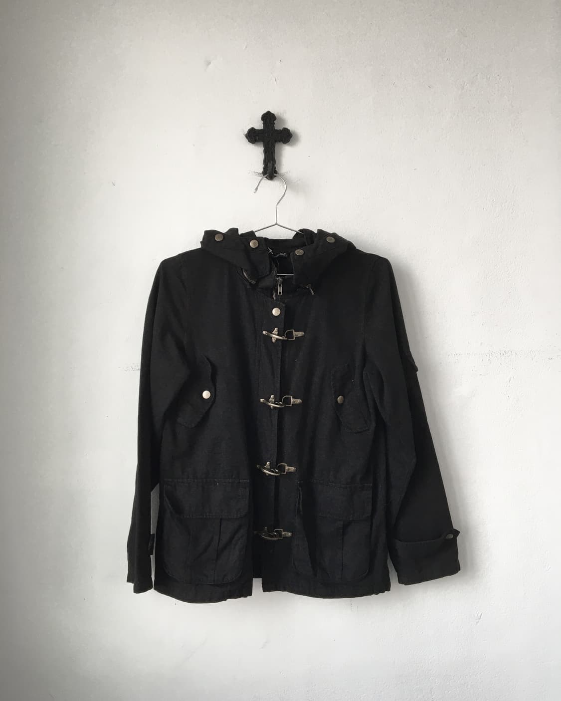 Stud point fireman button hood jacket 상품이미지2