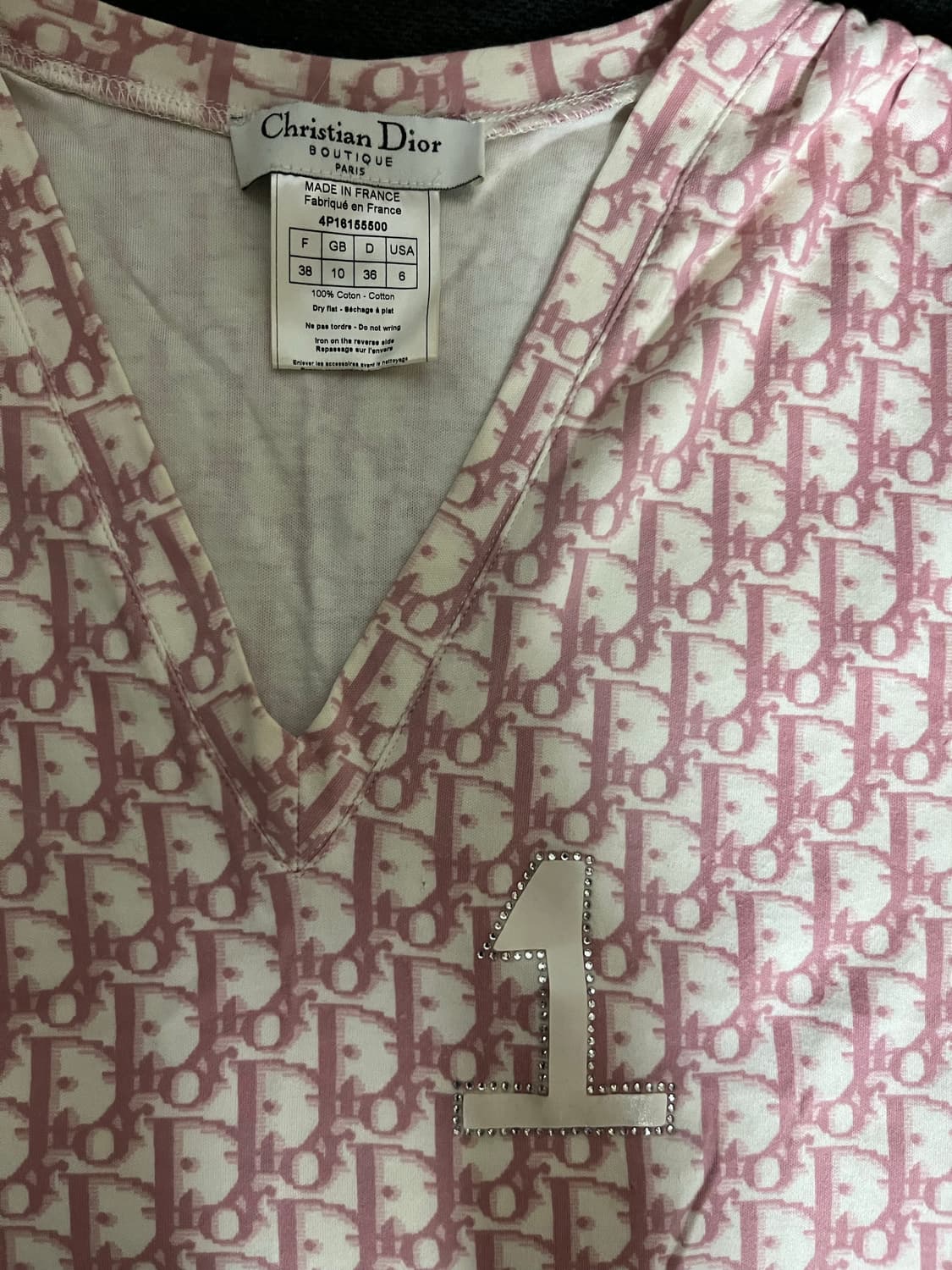 디올 오블리크 핑크 슬리브리스 상품이미지4