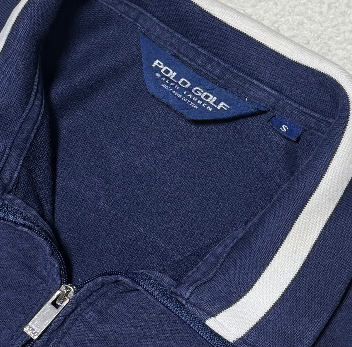 폴로 랄프로렌 골프 네이비 반집업 긴팔 상품이미지4