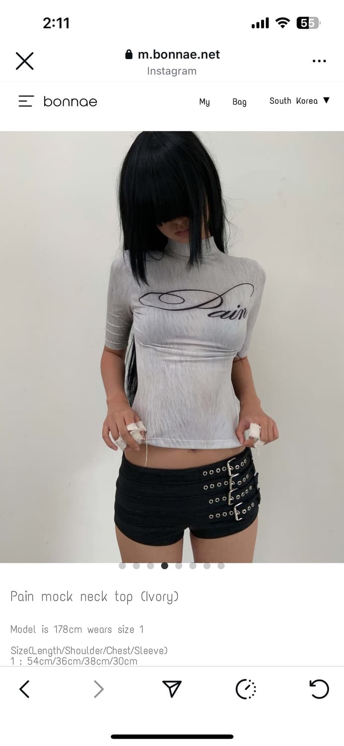 bonnae Pain 목넥 탑 아이보리 상품이미지1