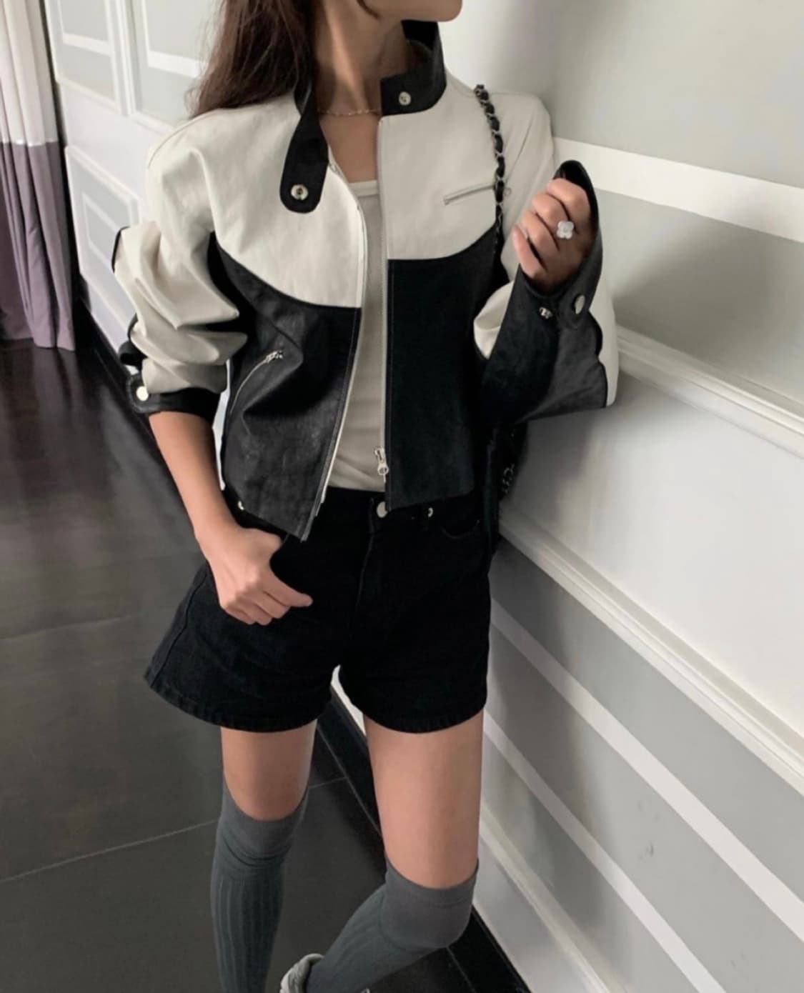 (새상품) 포스터 리사 레더자켓 상품이미지3