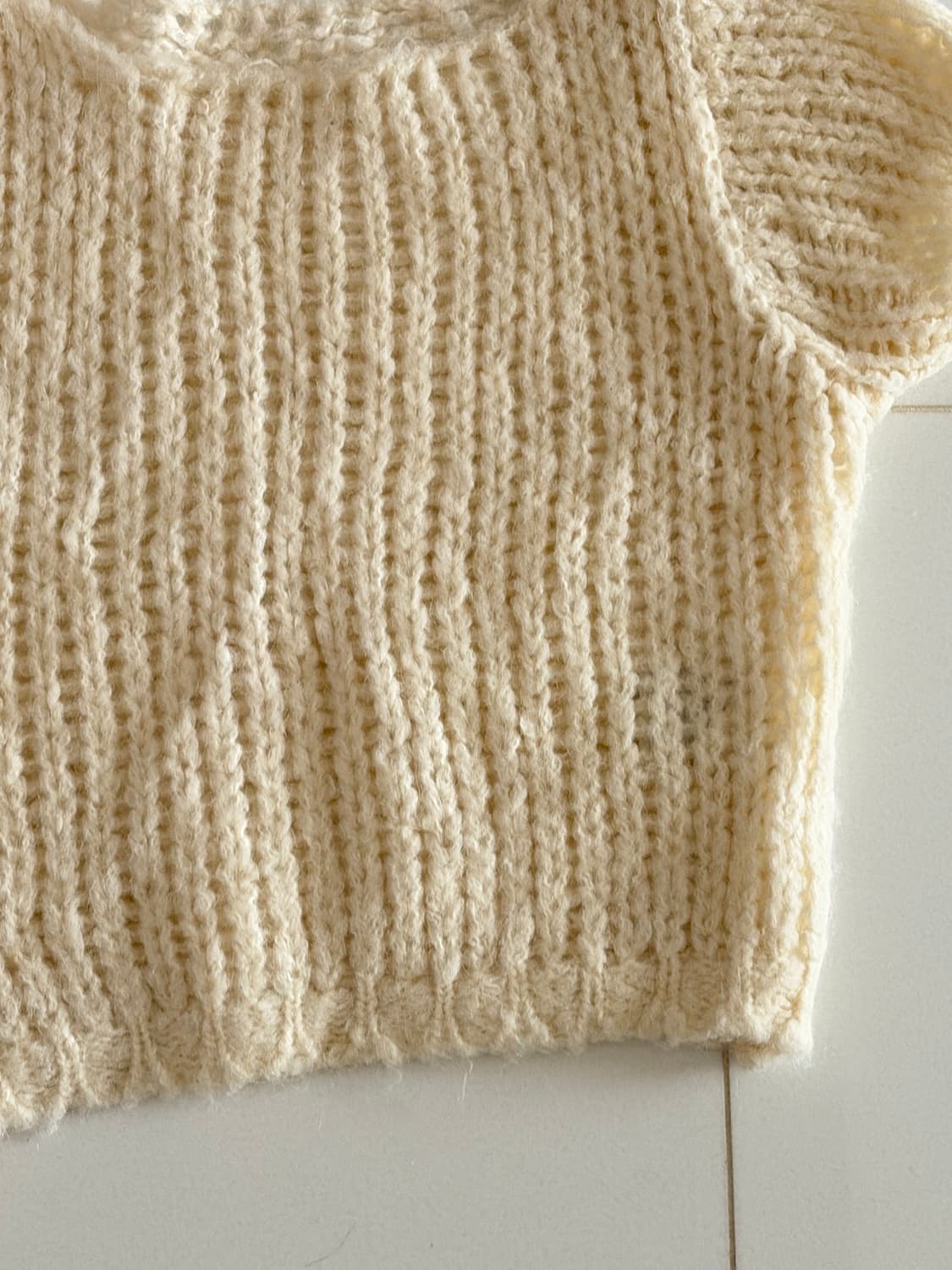 울 아이보리 니트 상품이미지2