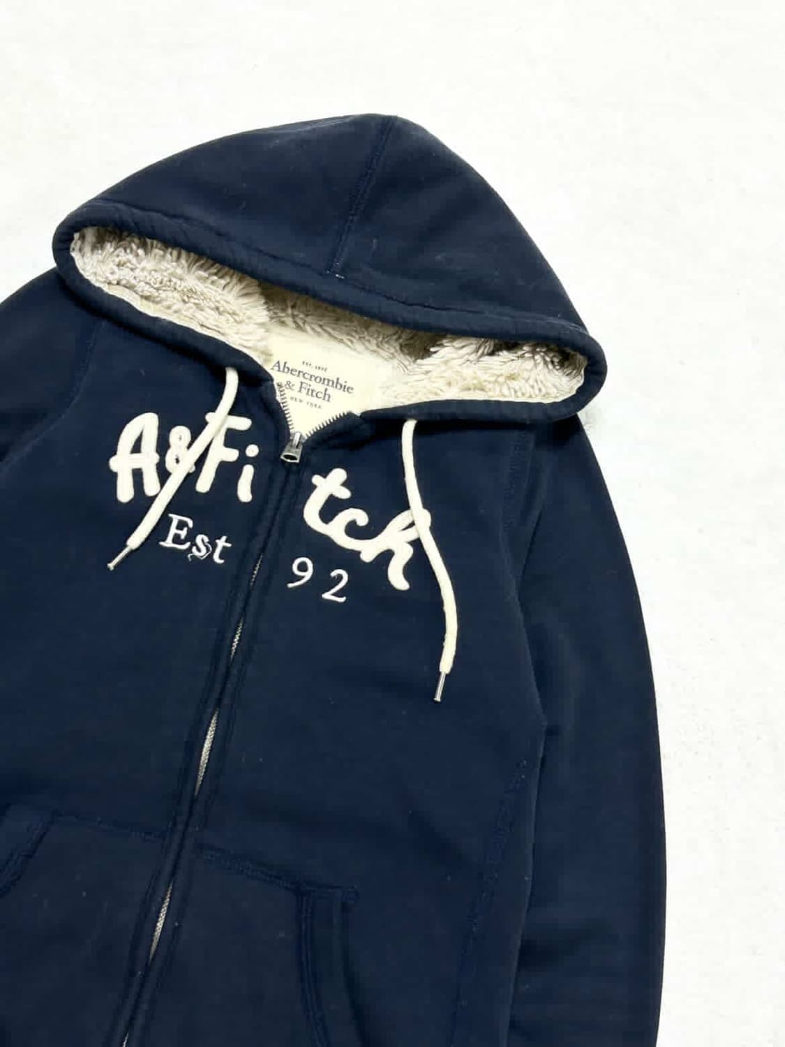 아베크롬비 네이비 양털 후드집업 상품이미지6