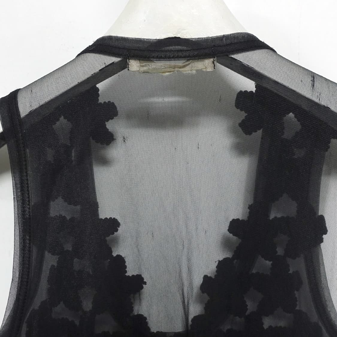 [S]CommedesGarcons 꼼데가르송 플라워 크로셰 시스루 베스트 상품이미지8