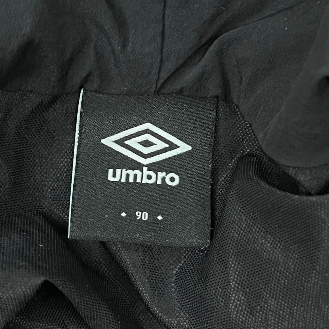 [정품/90] 엄브로 블랙 후드 바람막이 자켓 b18 상품이미지5