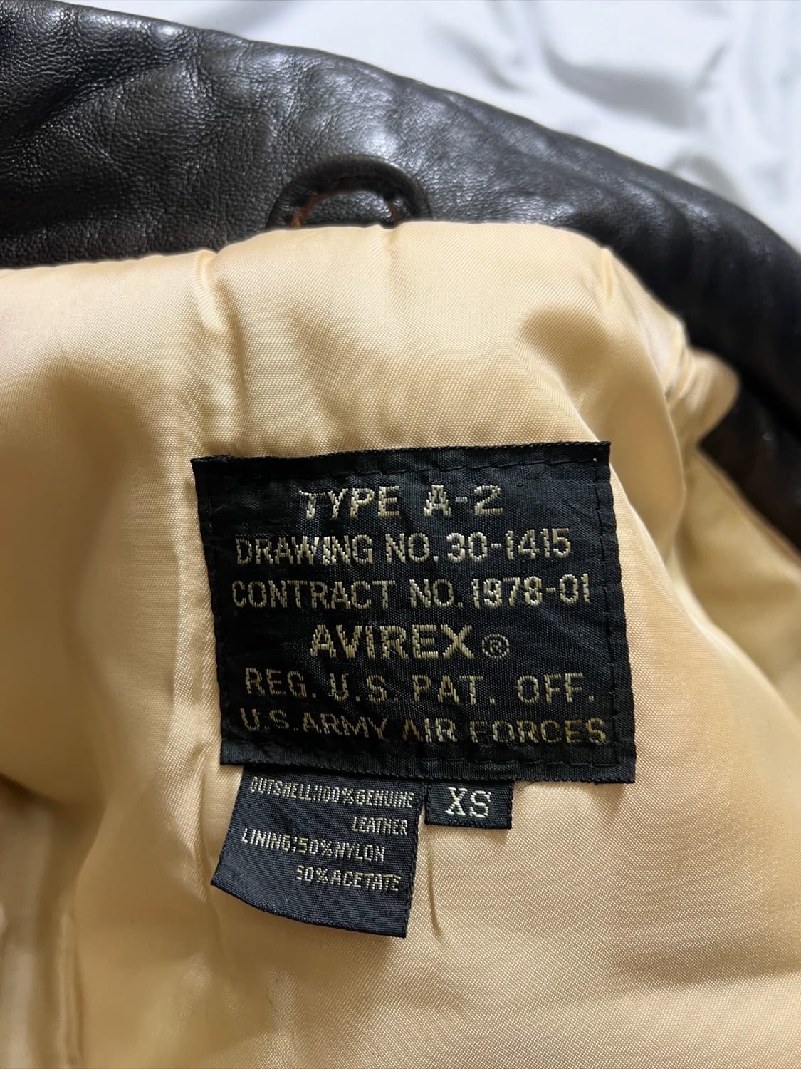 아비렉스 가죽 자켓 상품이미지6