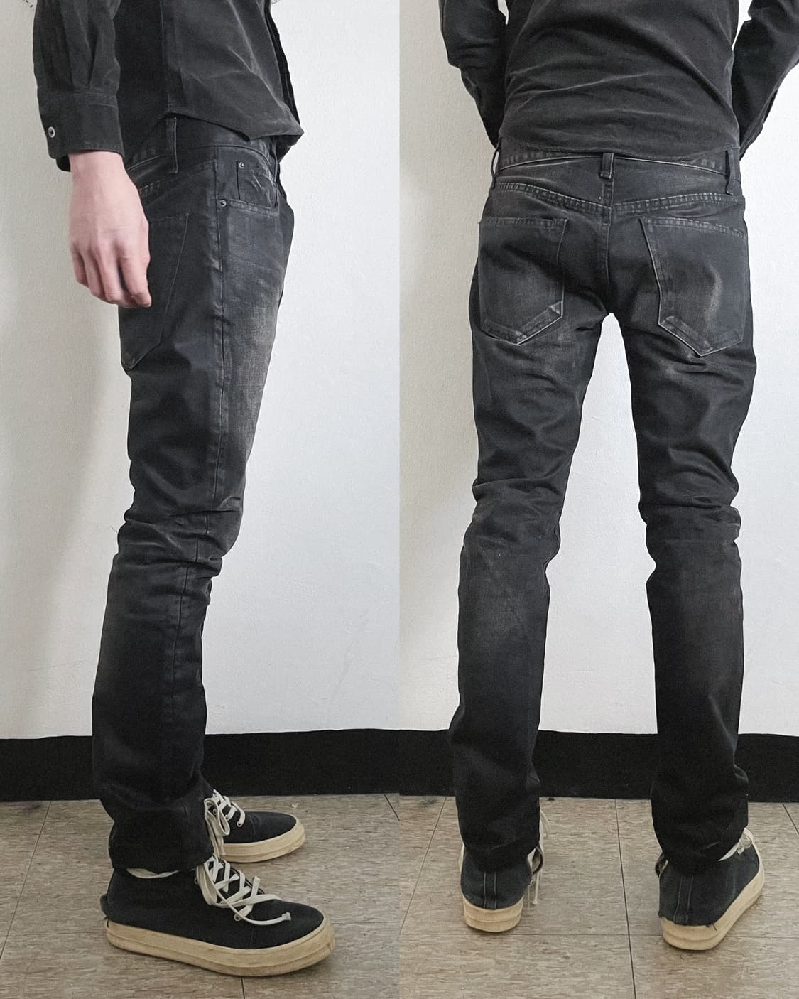 준 하시모토 왁스코팅 샌드워시 데님 상품이미지1