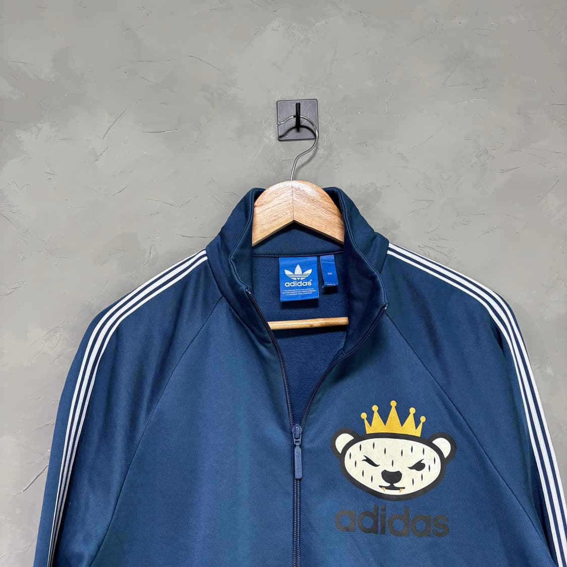 아디다스 빅로고 니고베어 져지 트랙탑 블루 상품이미지2