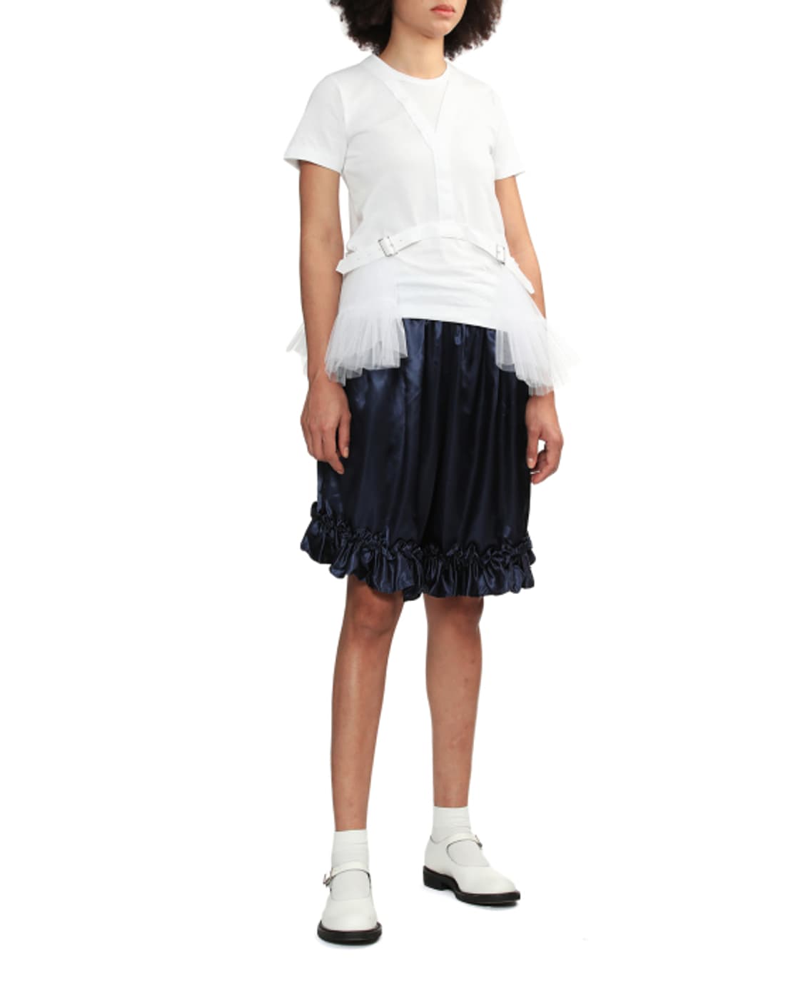 새상품 꼼데가르송 걸 벨티드 러플 숏슬리브  L 상품이미지4