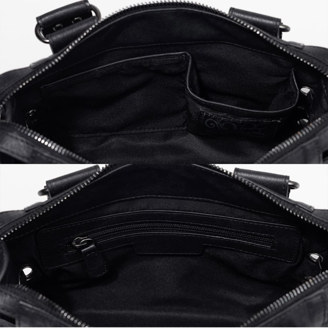 팬시클럽 벨티드 워싱 레더 미니백 블랙 상품이미지5