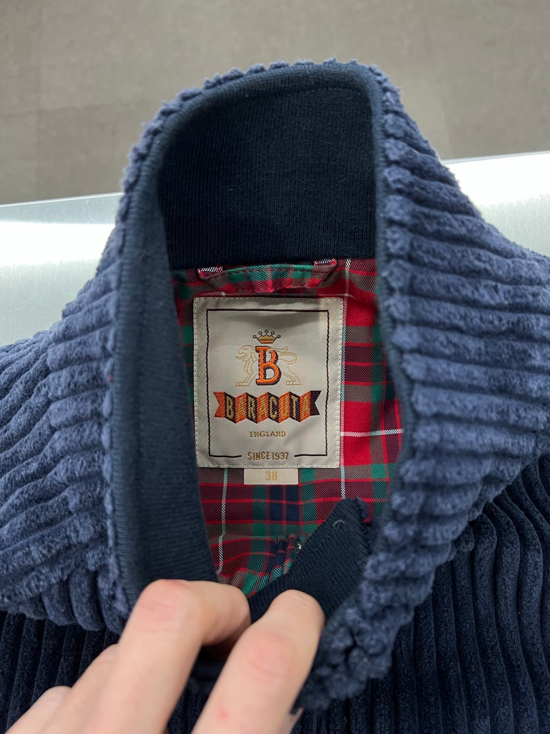 바라쿠타 G9 네이비 코듀로이 투 웨이 집업 자켓 상품이미지7