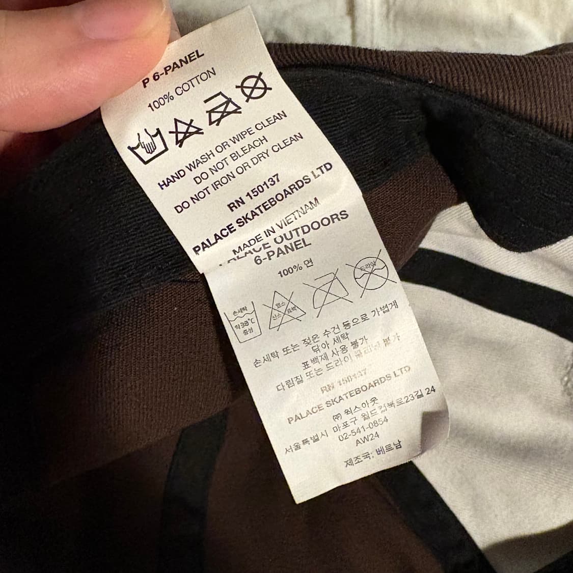 [새제품] 팔라스 p로고 6패널캡 브라운 상품이미지4