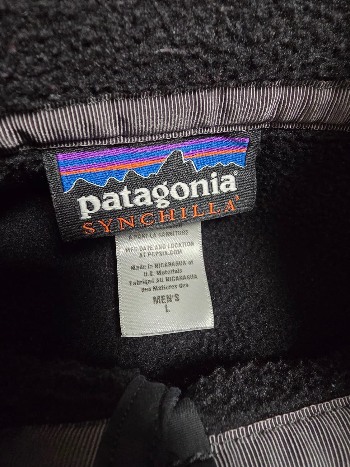 파타고니아 신칠라 헤비웨이트13년식  블랙 락월 맨 L 상품이미지2