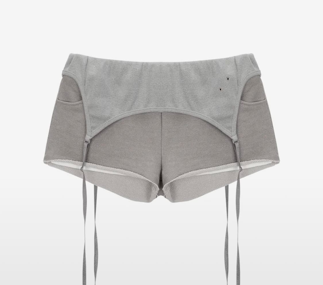 41PRAY Layered Shorts / Grey 사일프레이 레이어드  상품이미지1