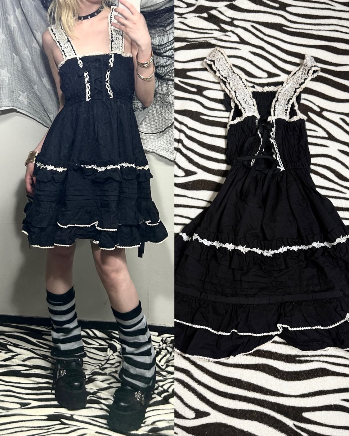 lolita lace trimming one-piece 상품이미지1