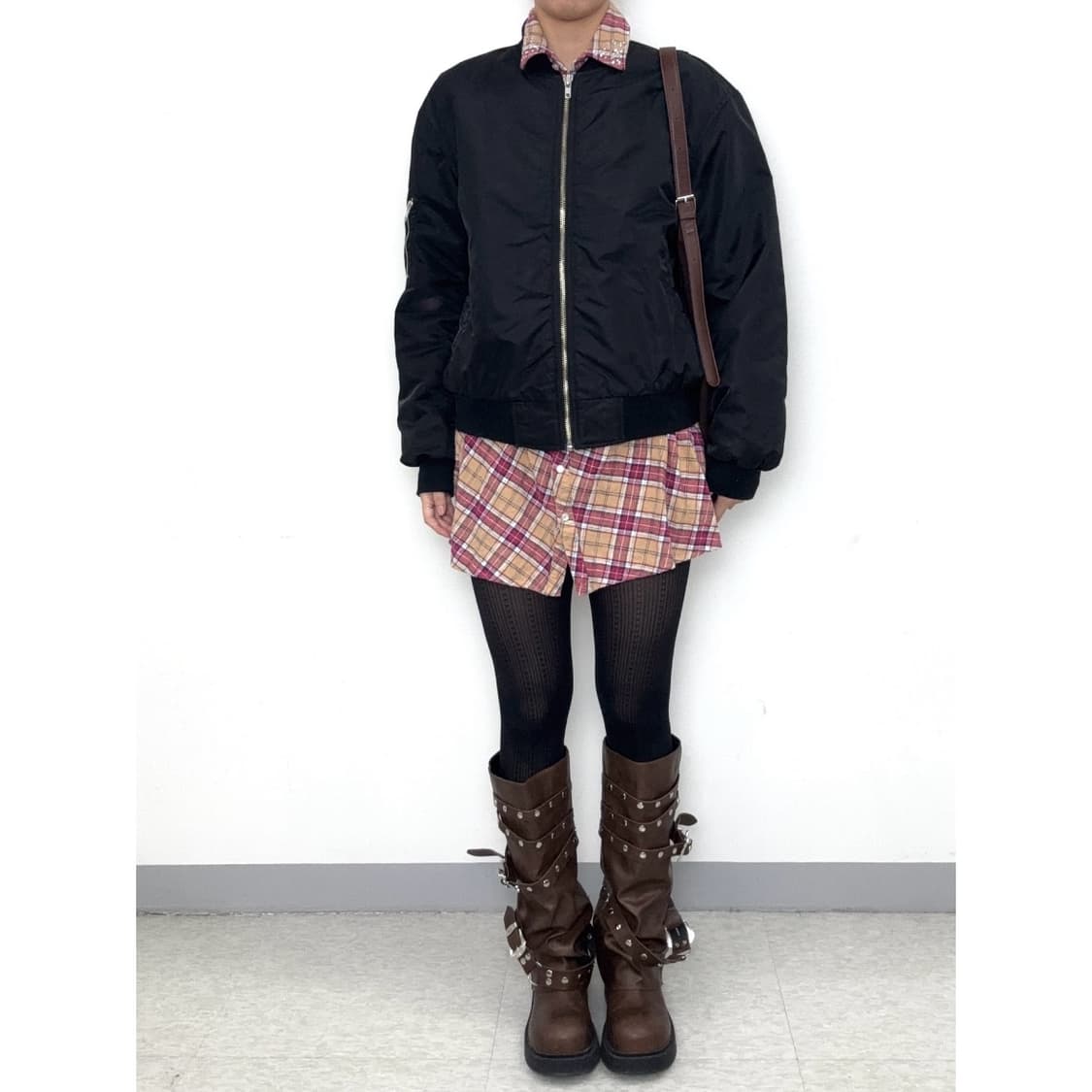 빈티지 블랙 블루종 항공점퍼 봄버자켓 상품이미지2