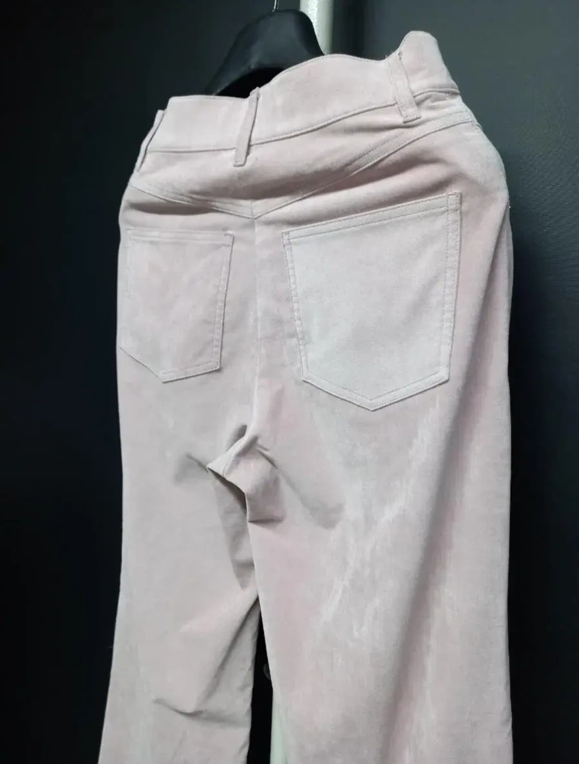 새 TIME 타임 스웨이드 춘추 와이드팬츠 33.44 상품이미지6