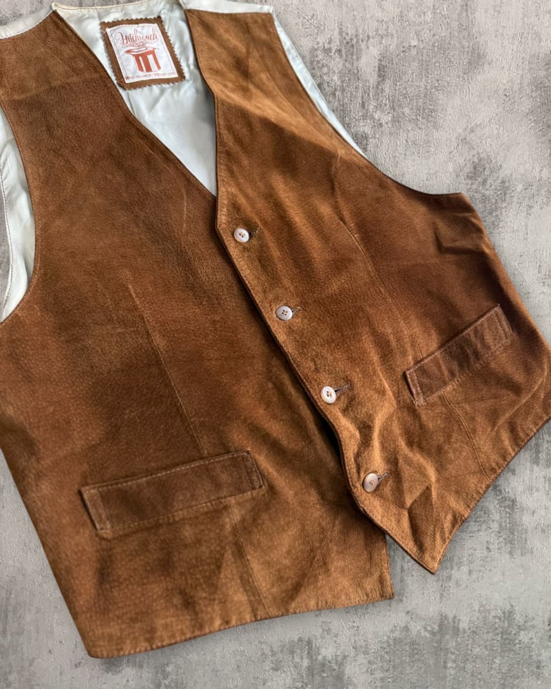 80-90s hitchcock 스웨이드 베스트 상품이미지2