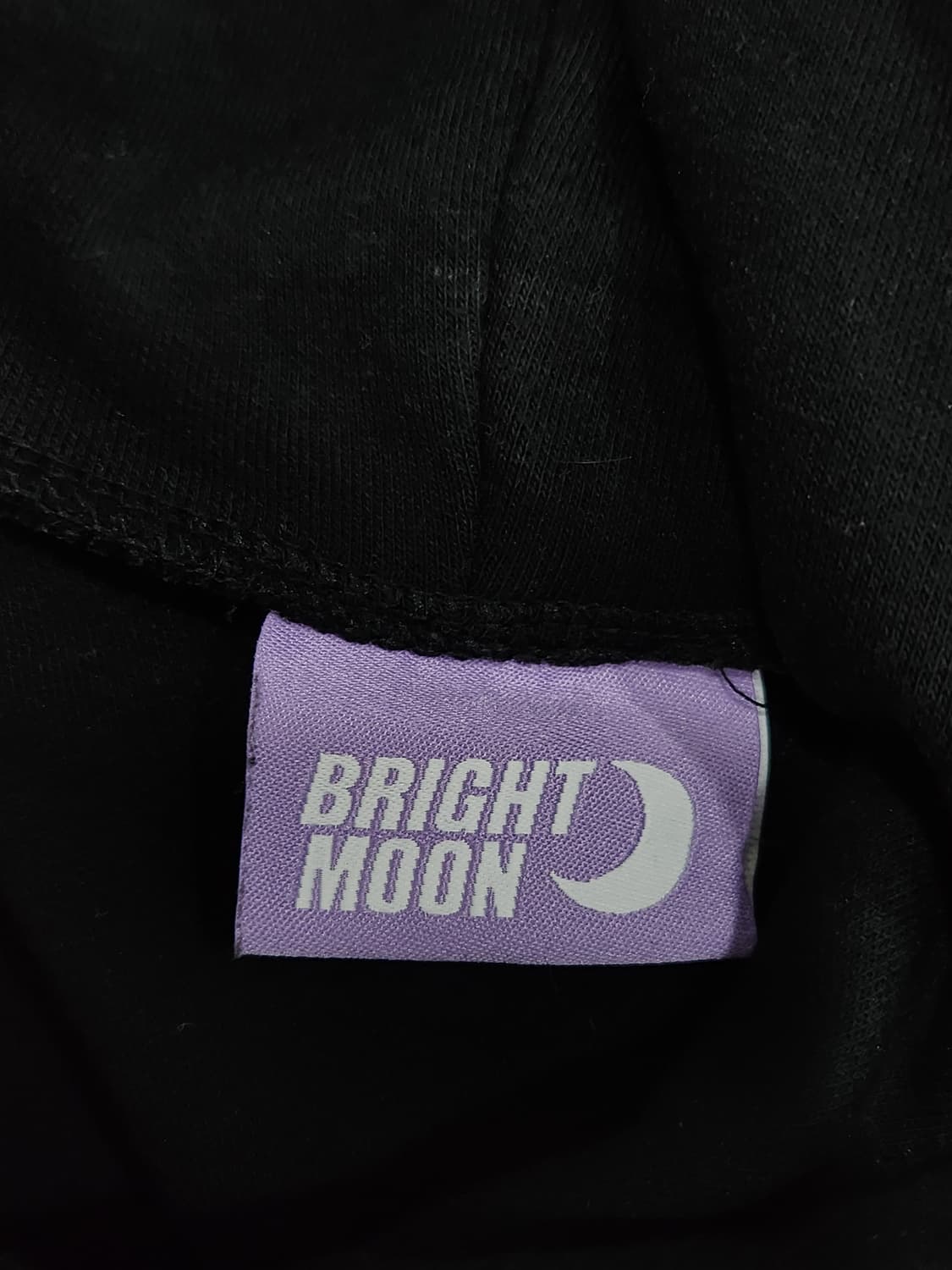 BRIGHT MOON 브리이트 문 검정색 후드티 남녀공용 100사이즈 상품이미지4
