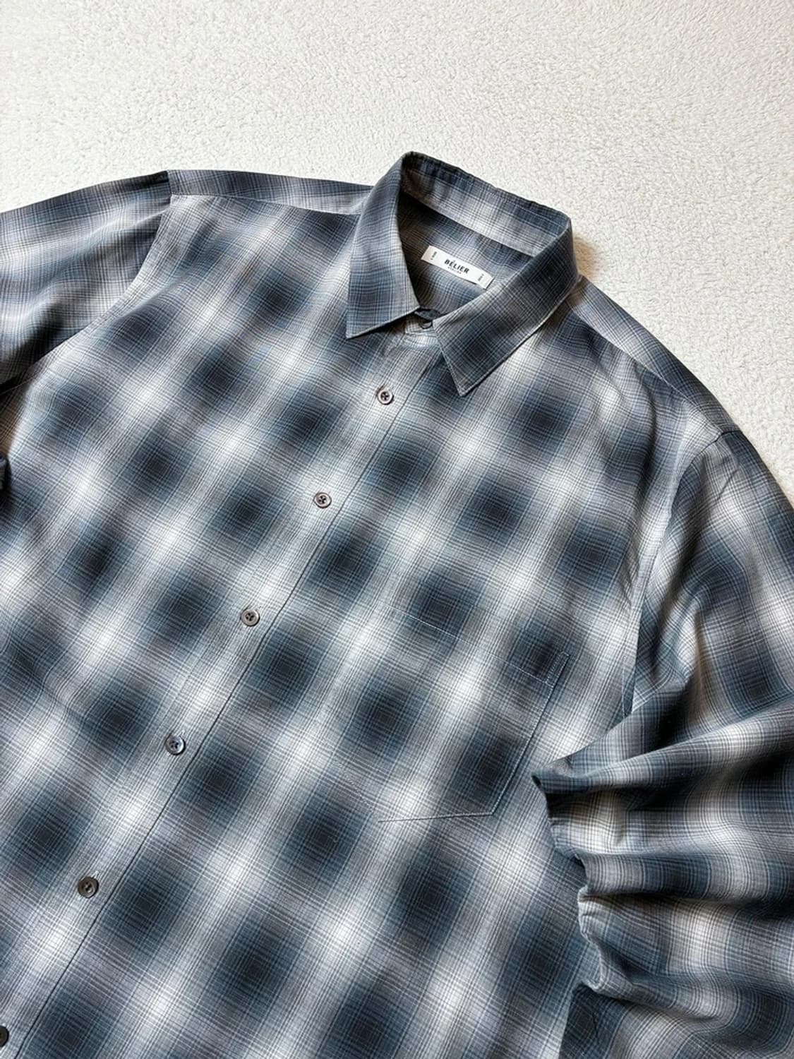 벨리에 BELIER 치코 옴브레 체크 셔츠 PN7712 상품이미지3