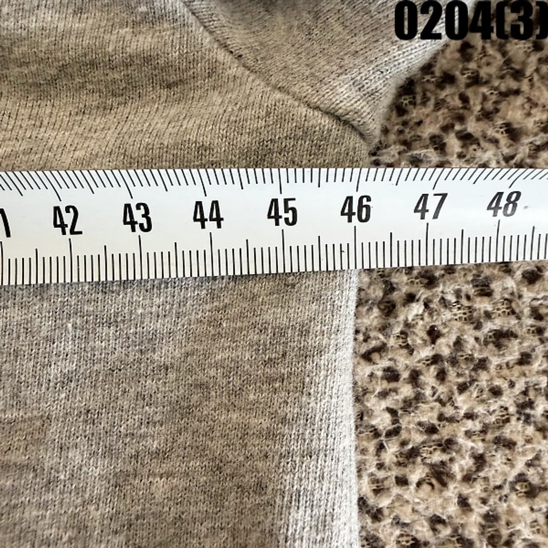 [S] 팬콧 여성 그레이 패치 디테일 맨투맨 0204(3) 상품이미지5