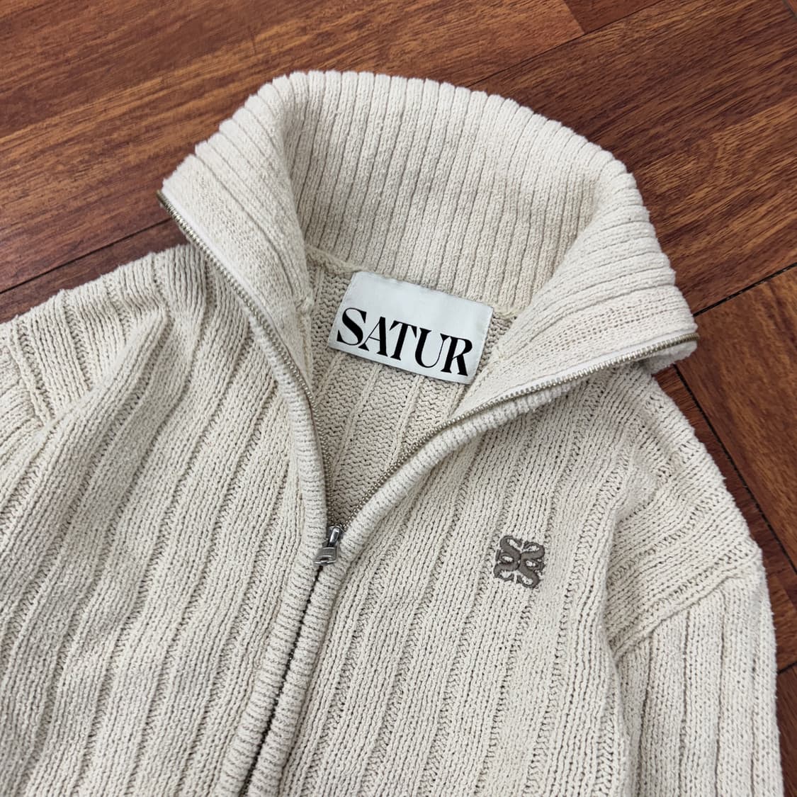 여성용 WS SATUR 세터 파로 부클 니트 집업  상품이미지2