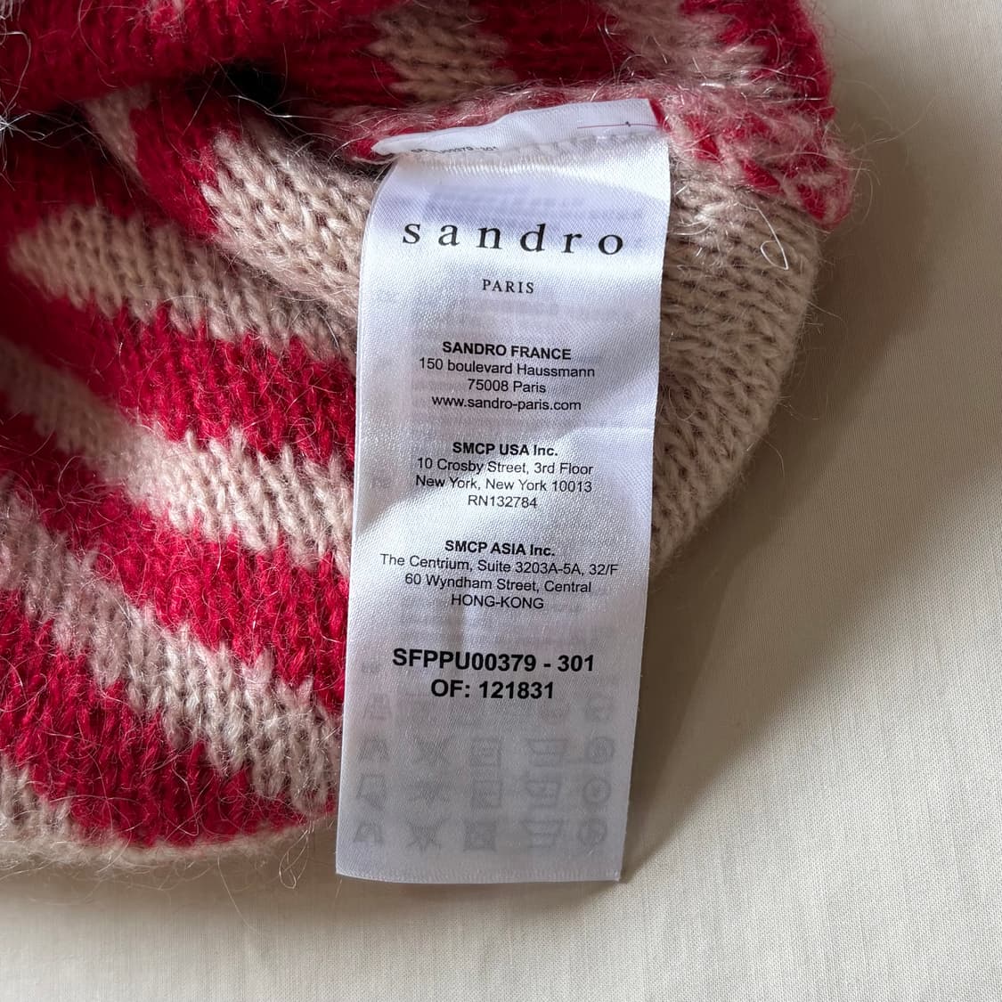 (44-44반) sandro 산드로 자카드 모헤어 스웨터 상품이미지6