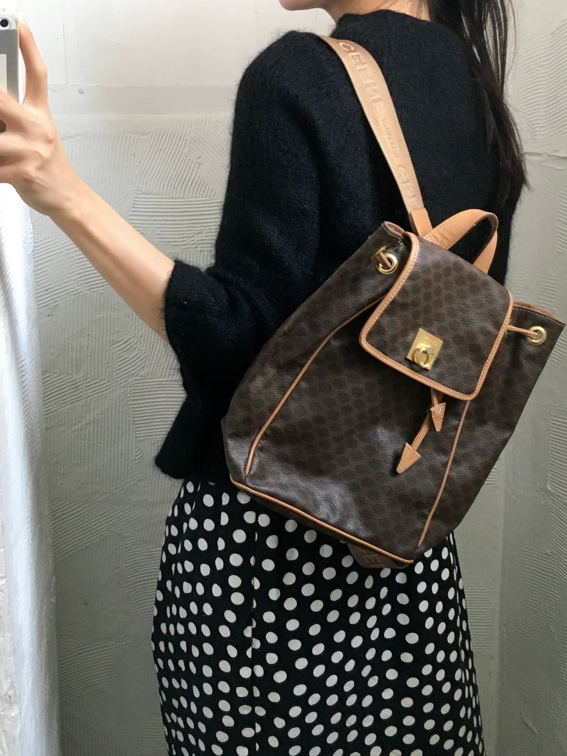 CELINE 셀린느 마카담 PVC 백팩 상품이미지1