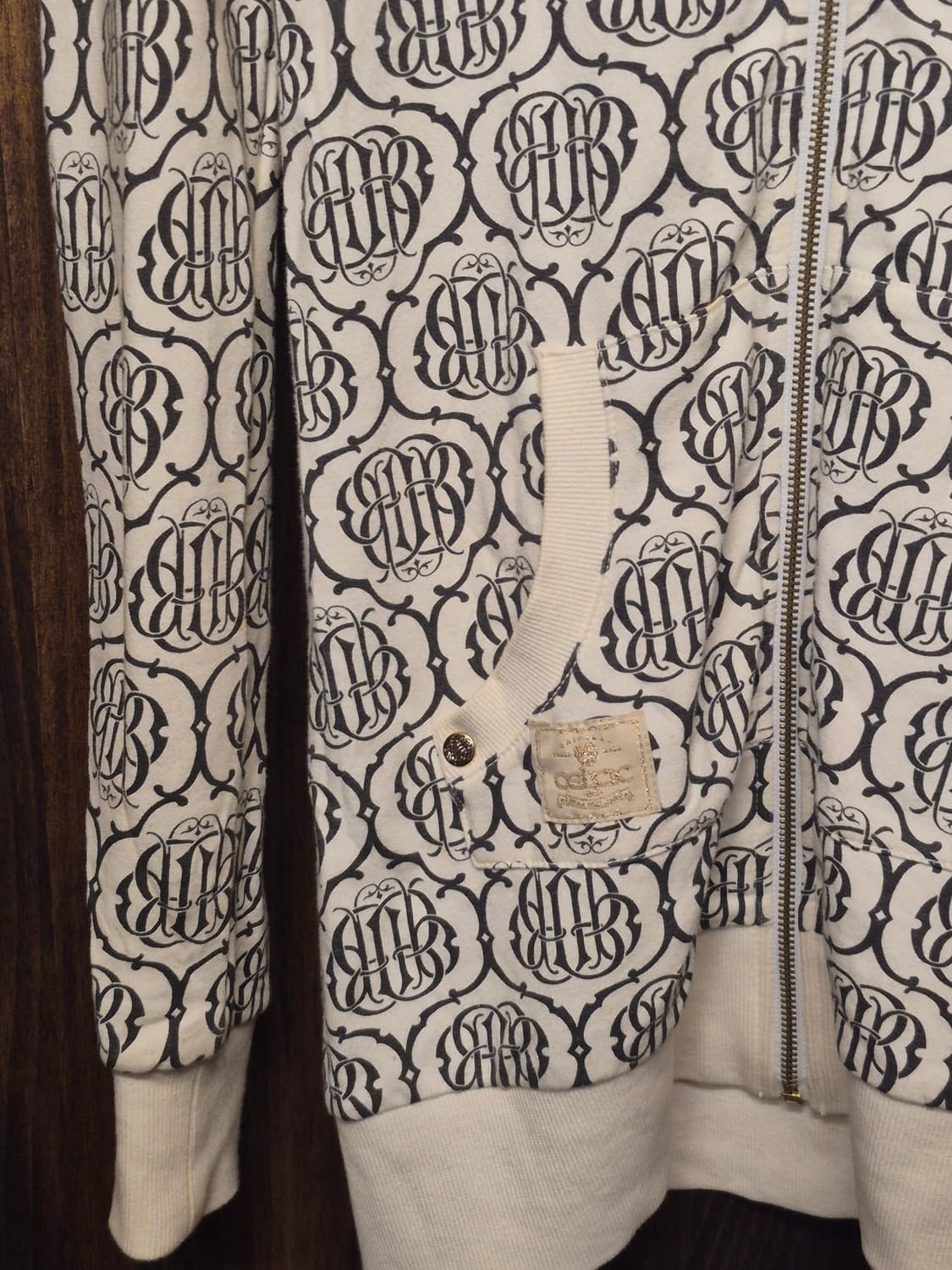 BEAN POLE LOGO PATTERN HOODIE ZIPUP  상품이미지4