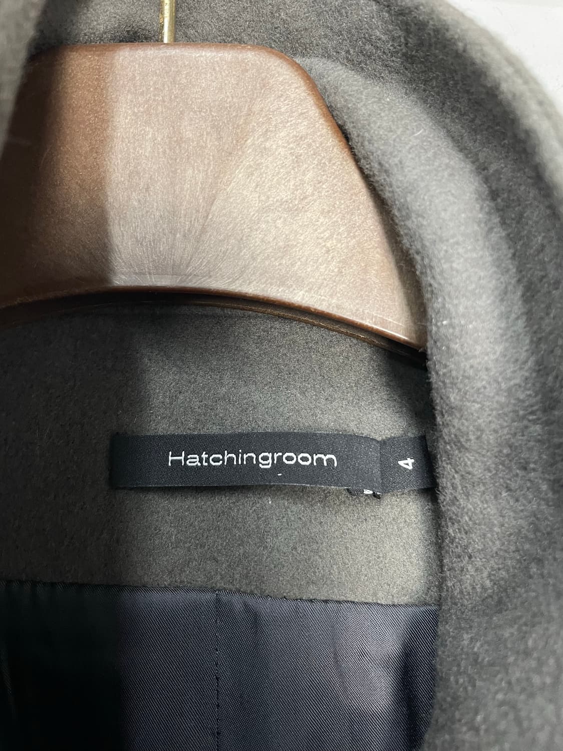 해칭룸 울 애쉬브라운 하프코트 H2122 상품이미지5