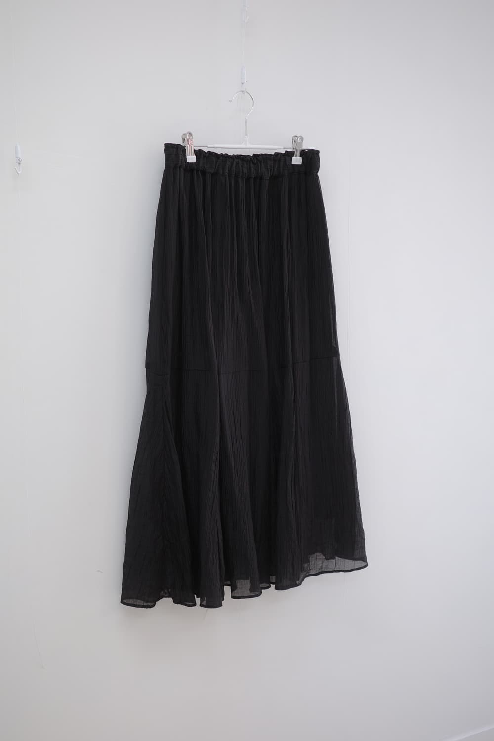 American holic black long skirt 상품이미지2