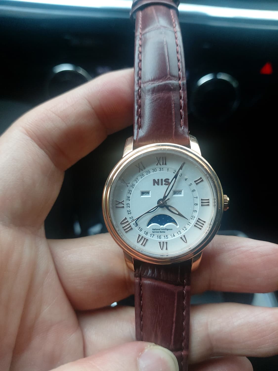 NIS 가죽 시계 문페이즈 제품 상품이미지1