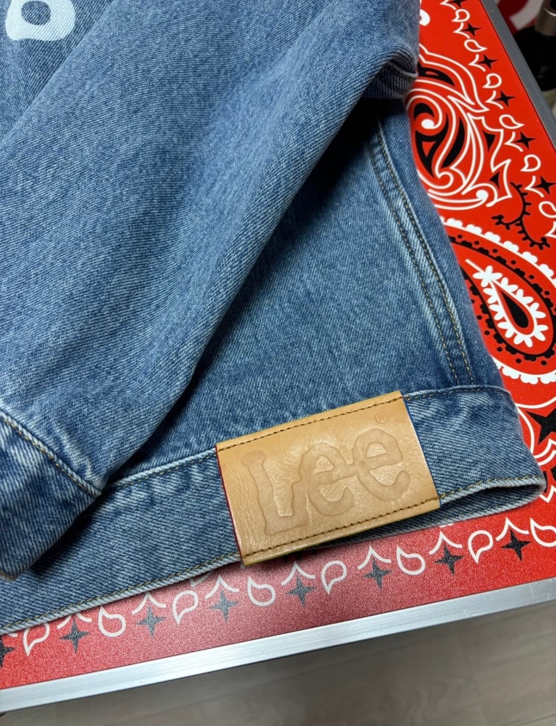 아이앱 스튜디오 x 리 데님 자켓 인디고 L 상품이미지4