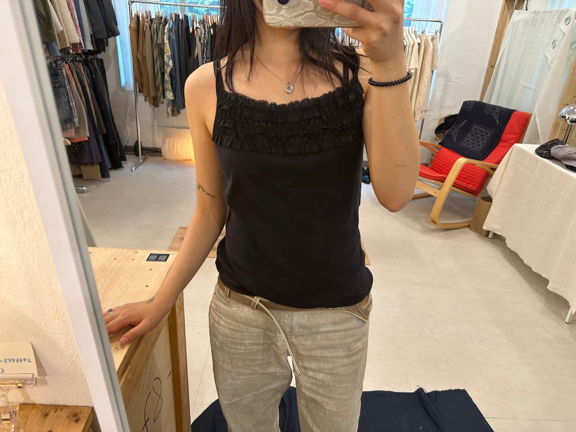 black eyelet lace camisole 상품이미지4